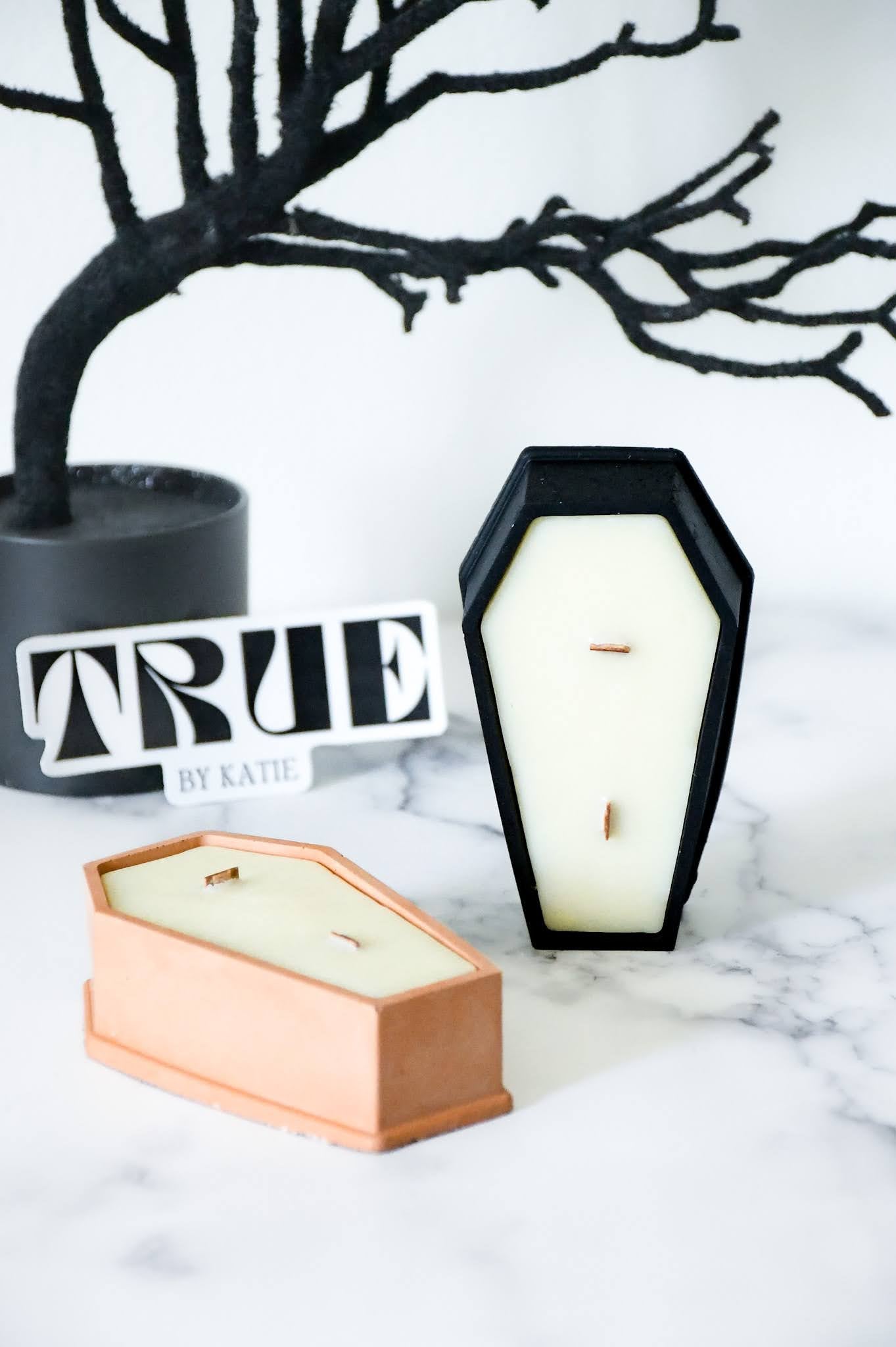 Coffin Candles Customizable