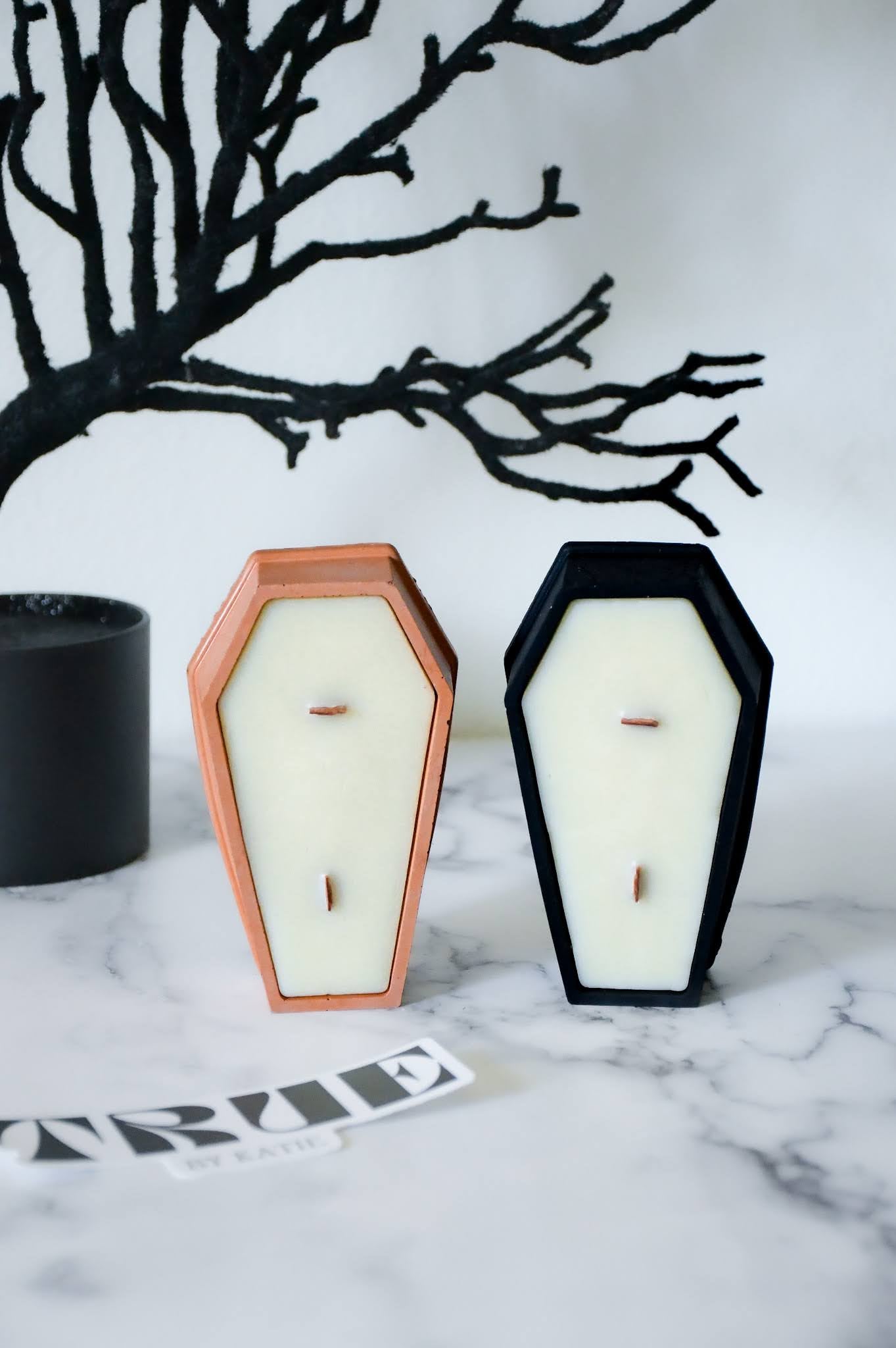 Coffin Candles Customizable