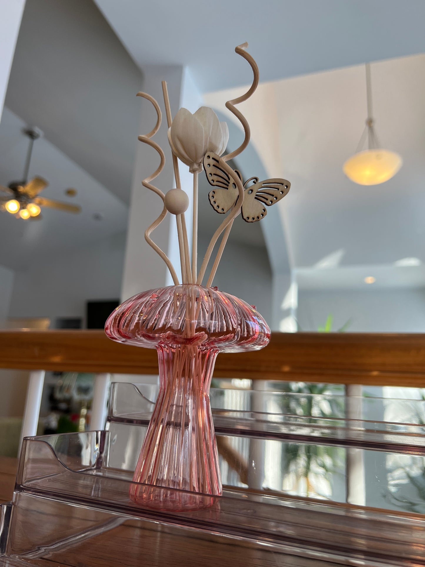 Mushroom Reed Diffuser Glass Set