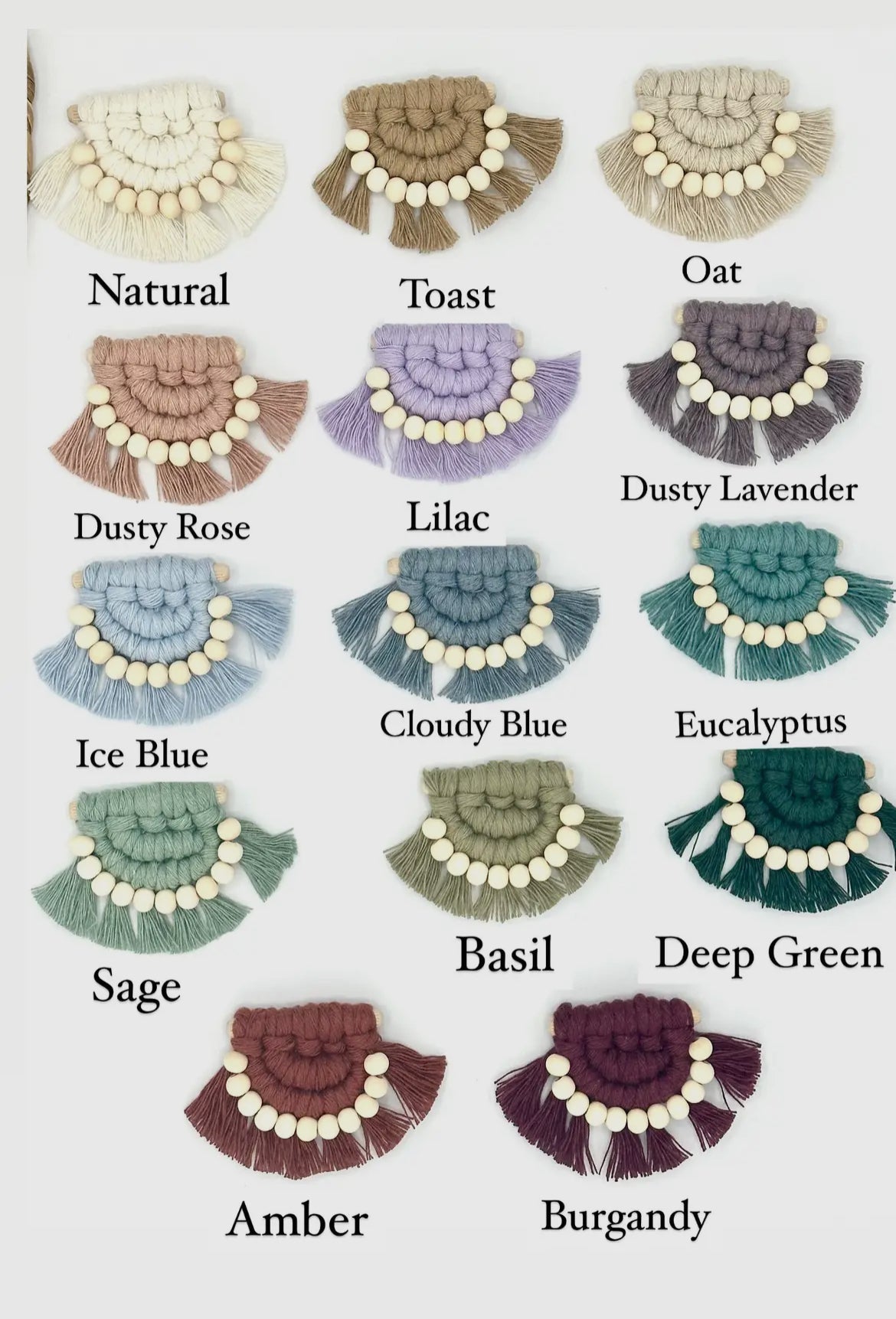 Macrame Essential Oil Car Vent Diffuser with Clip