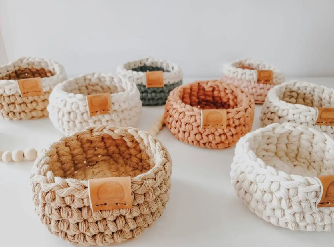 Mini Crocheted Basket