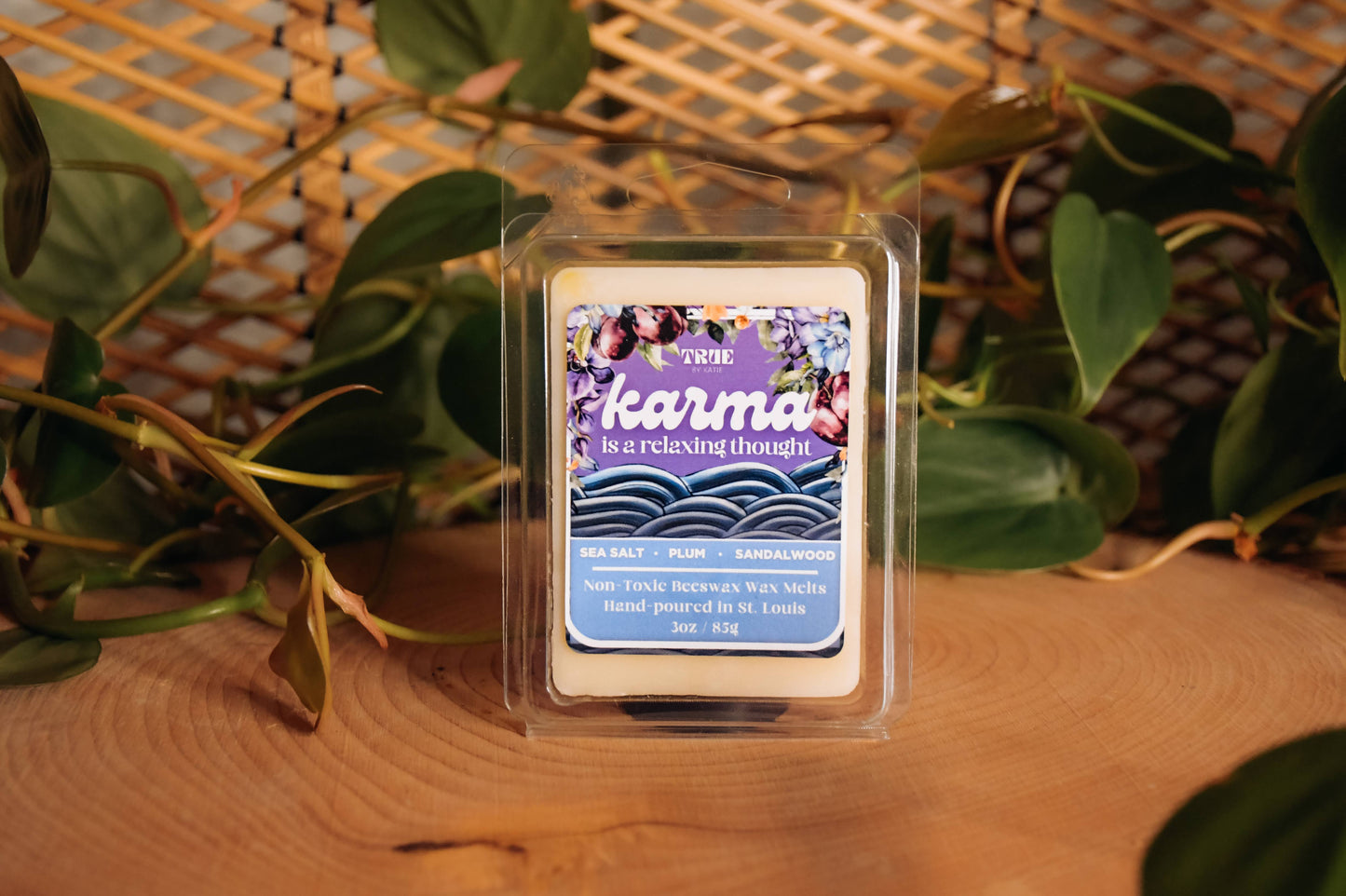 Karma is a Relaxing Thought Glitter Heart Wax Melts