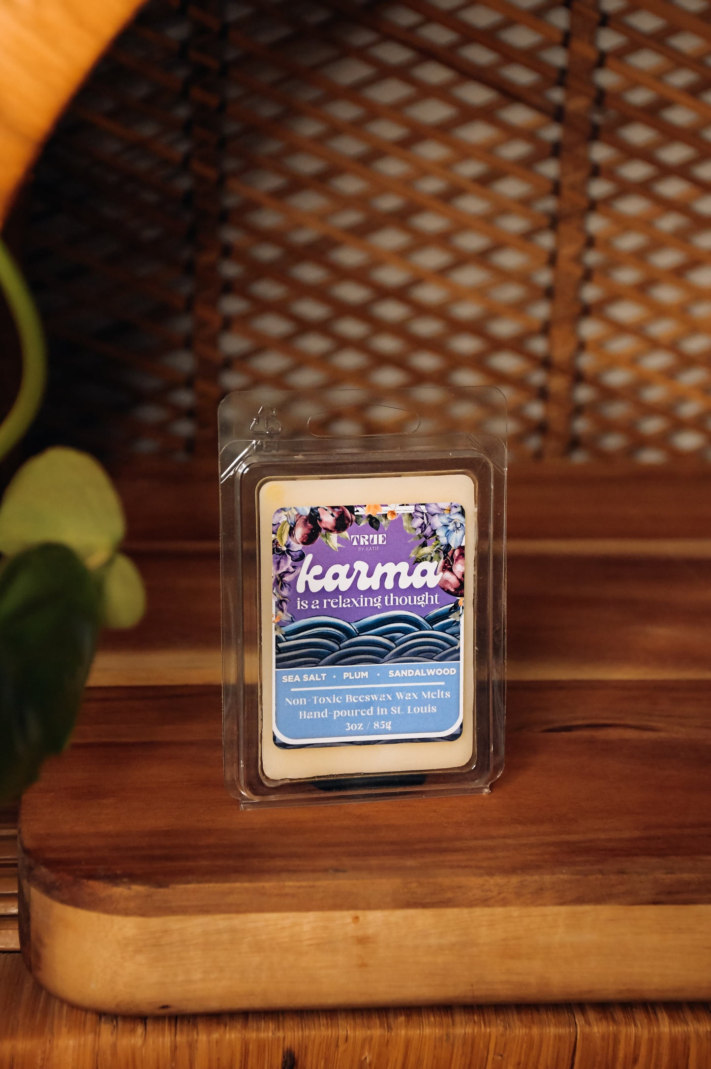 Karma is a Relaxing Thought Glitter Heart Wax Melts