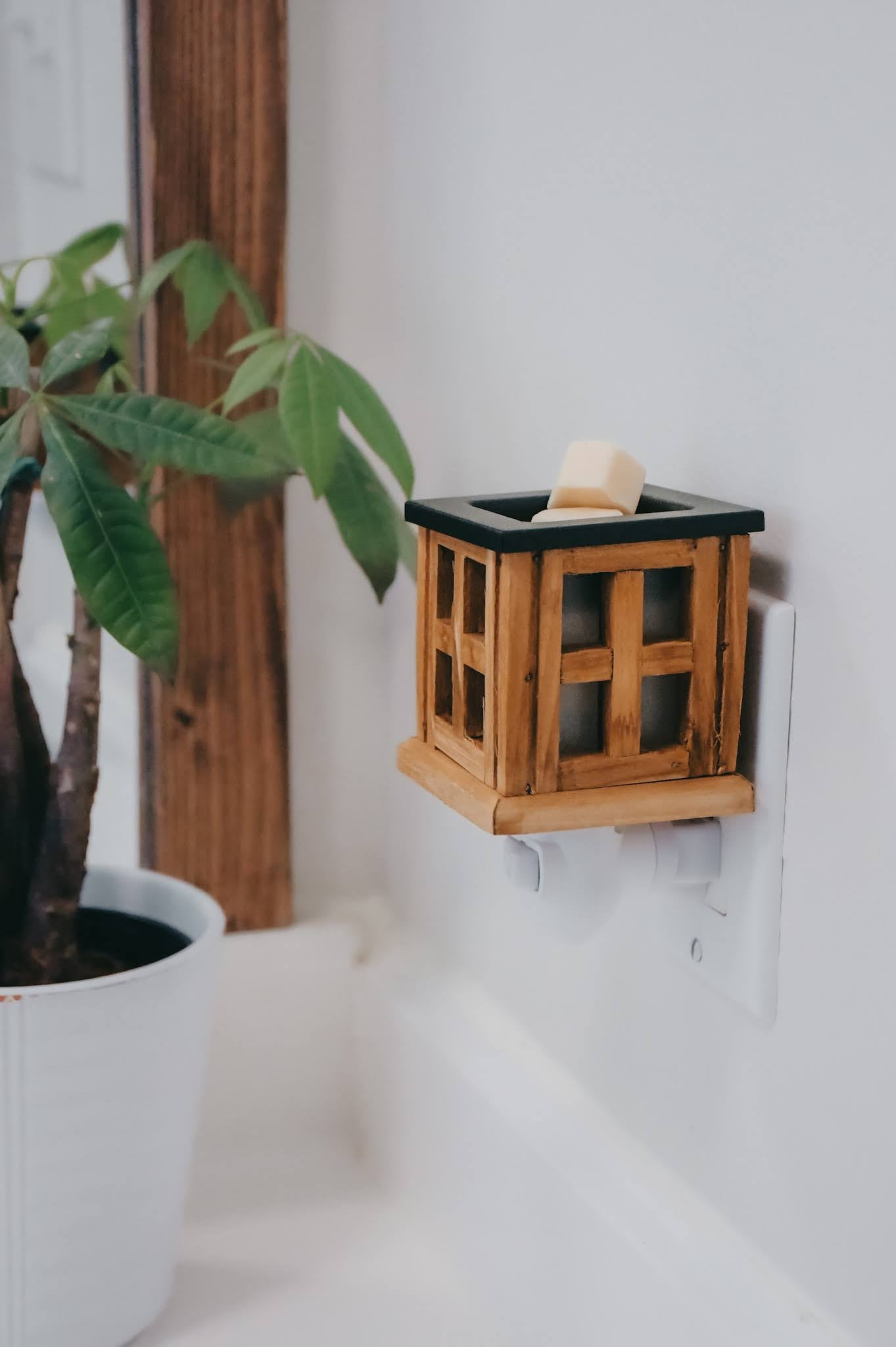 Pewter Walnut Midsize Illumination Fragrance Warmer