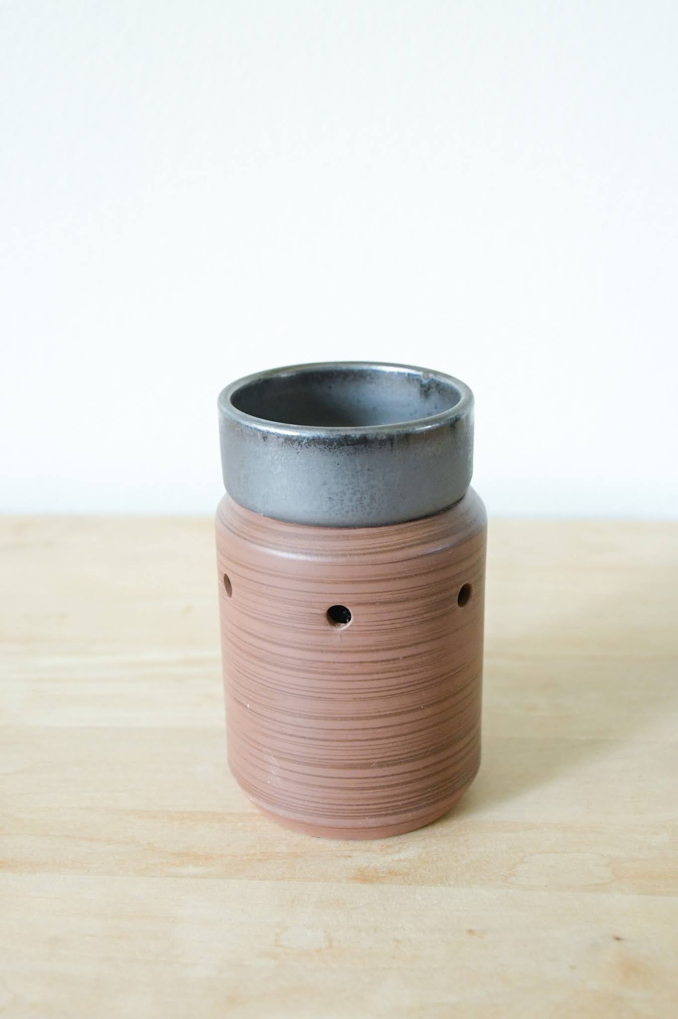 Pewter Walnut Midsize Illumination Fragrance Warmer