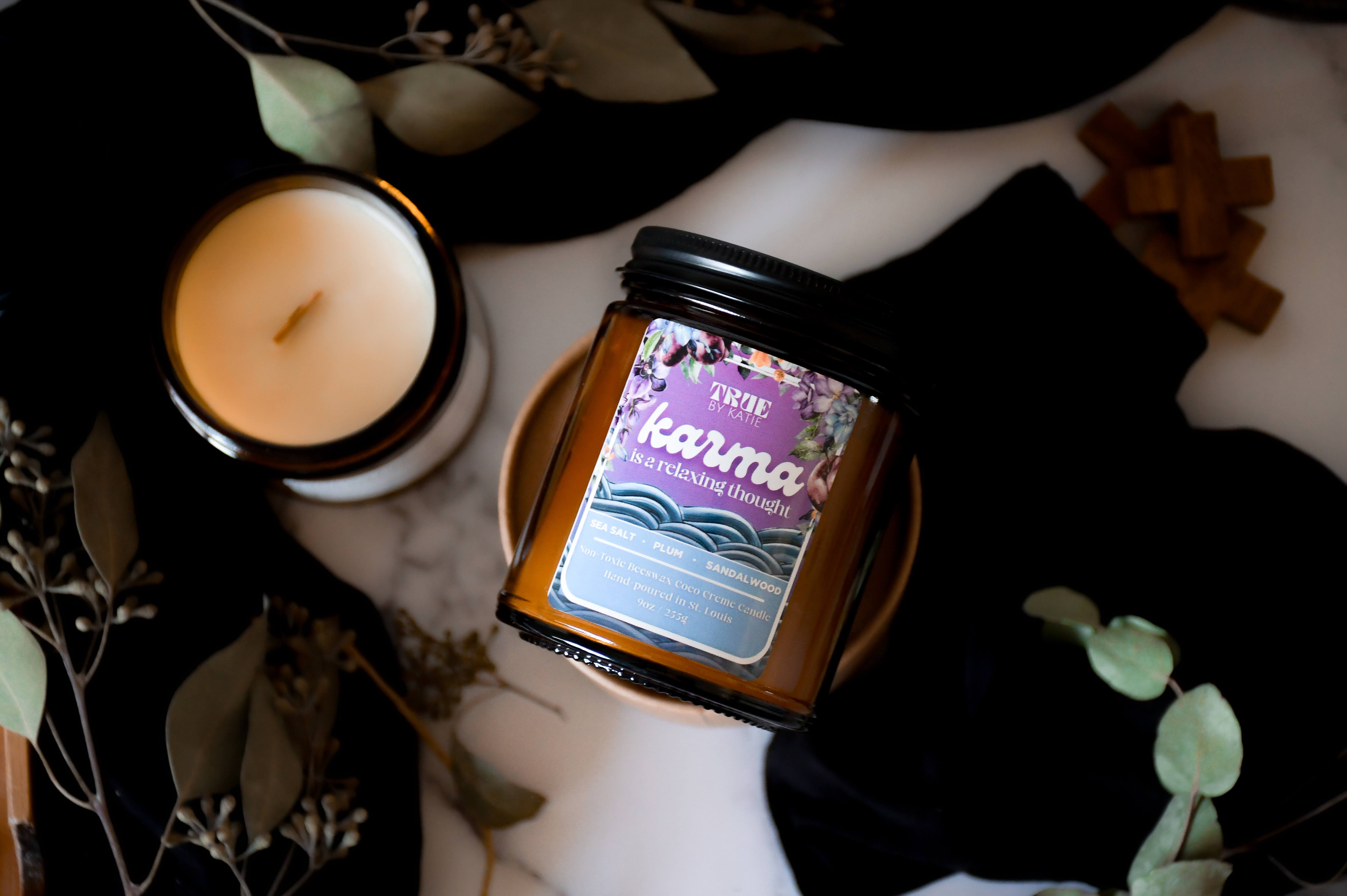 Karma is a Relaxing Thought Candle