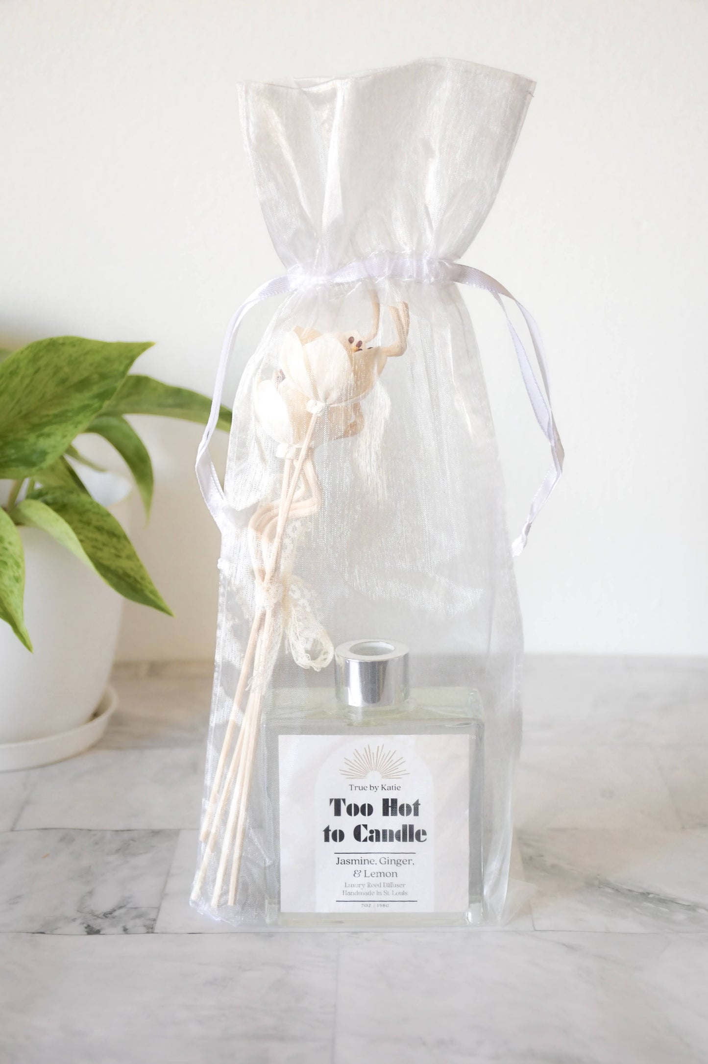 Customizable Black and Gold Non-Toxic Reed Diffuser