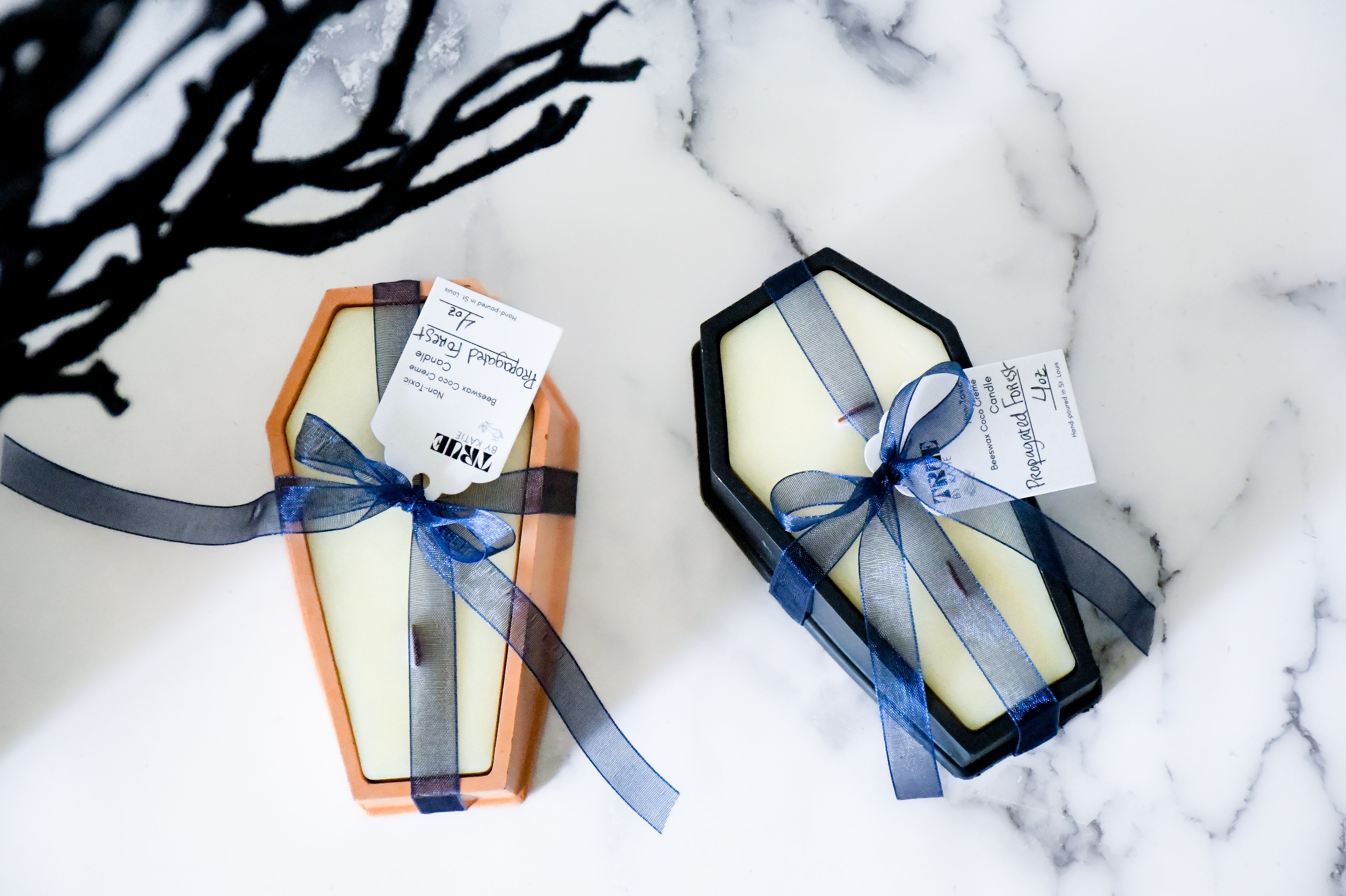 Coffin Candles Customizable