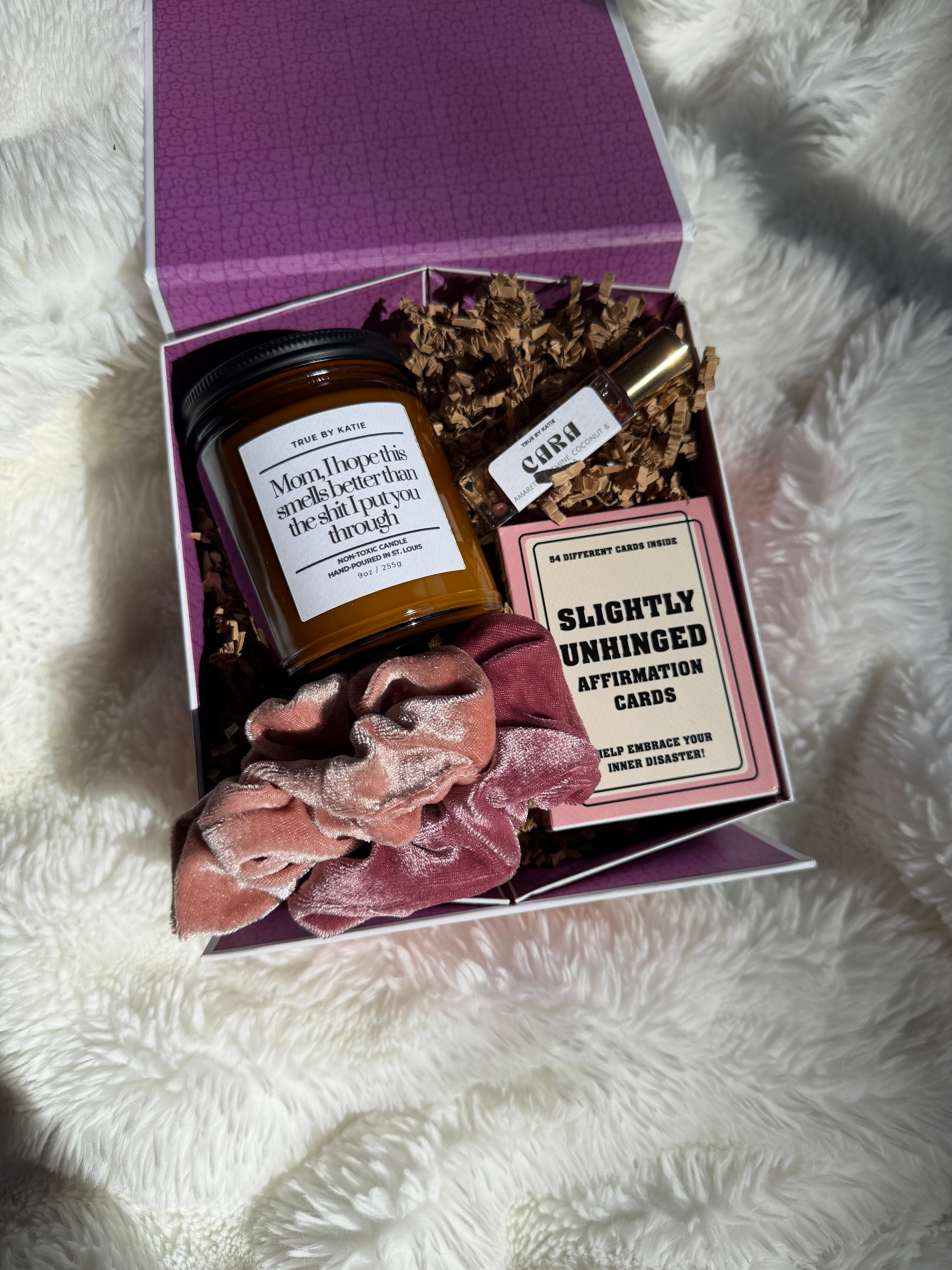 The Unhinged Mom Gift Box | Funny Candle + Self-Care Set (One Available)
