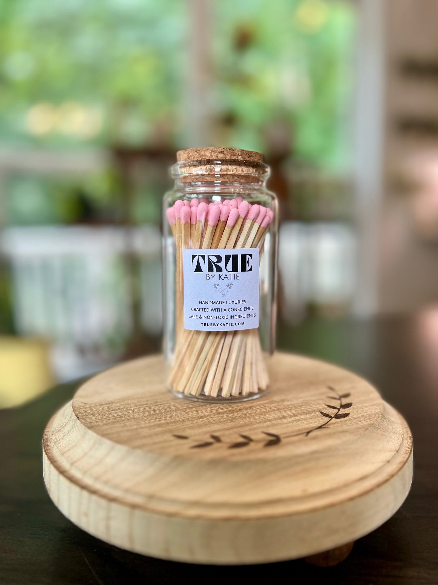 Large Apothecary Style Jar Matches – Black Tip or Pink Tip