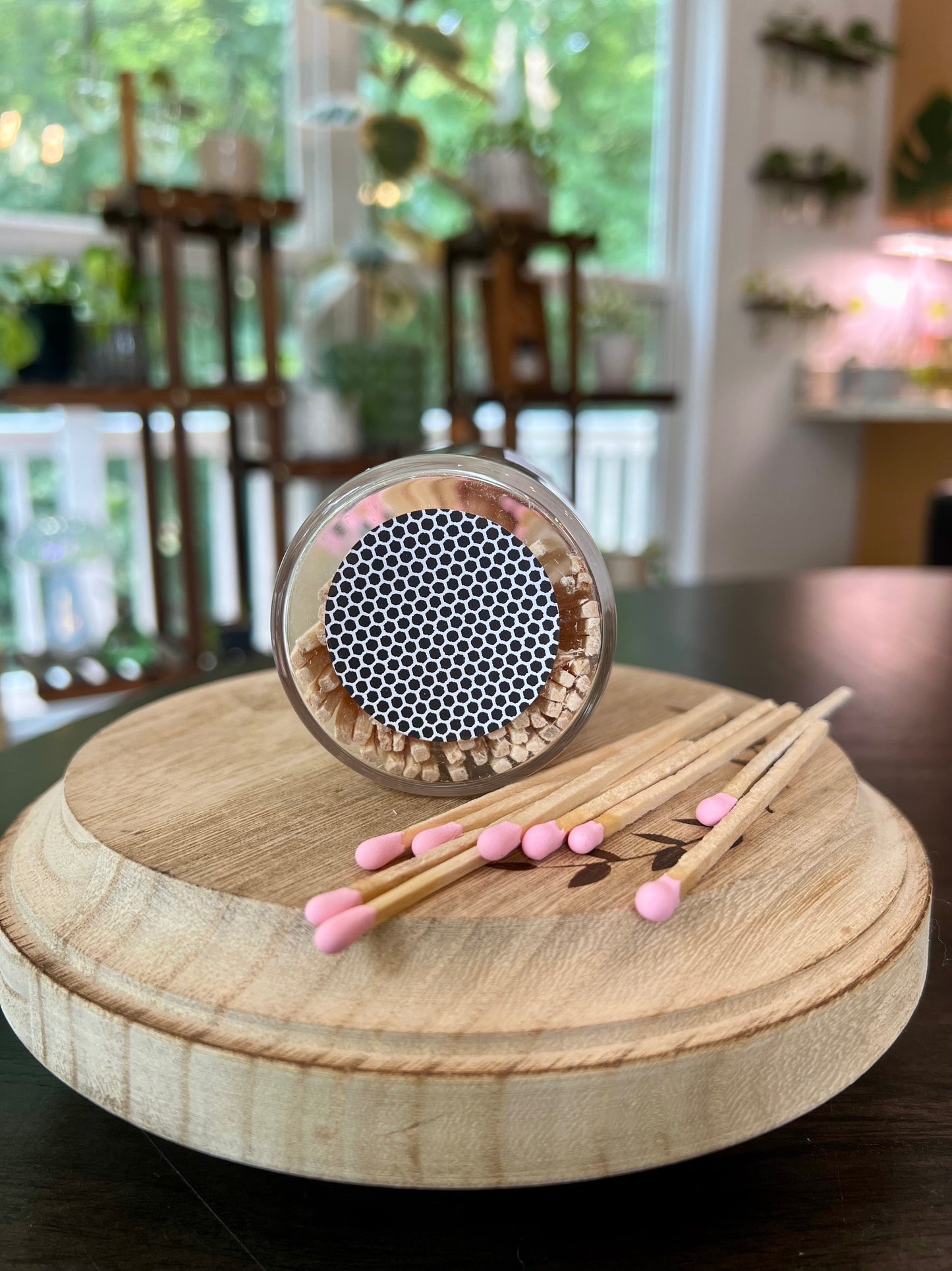 Large Apothecary Style Jar Matches – Black Tip or Pink Tip