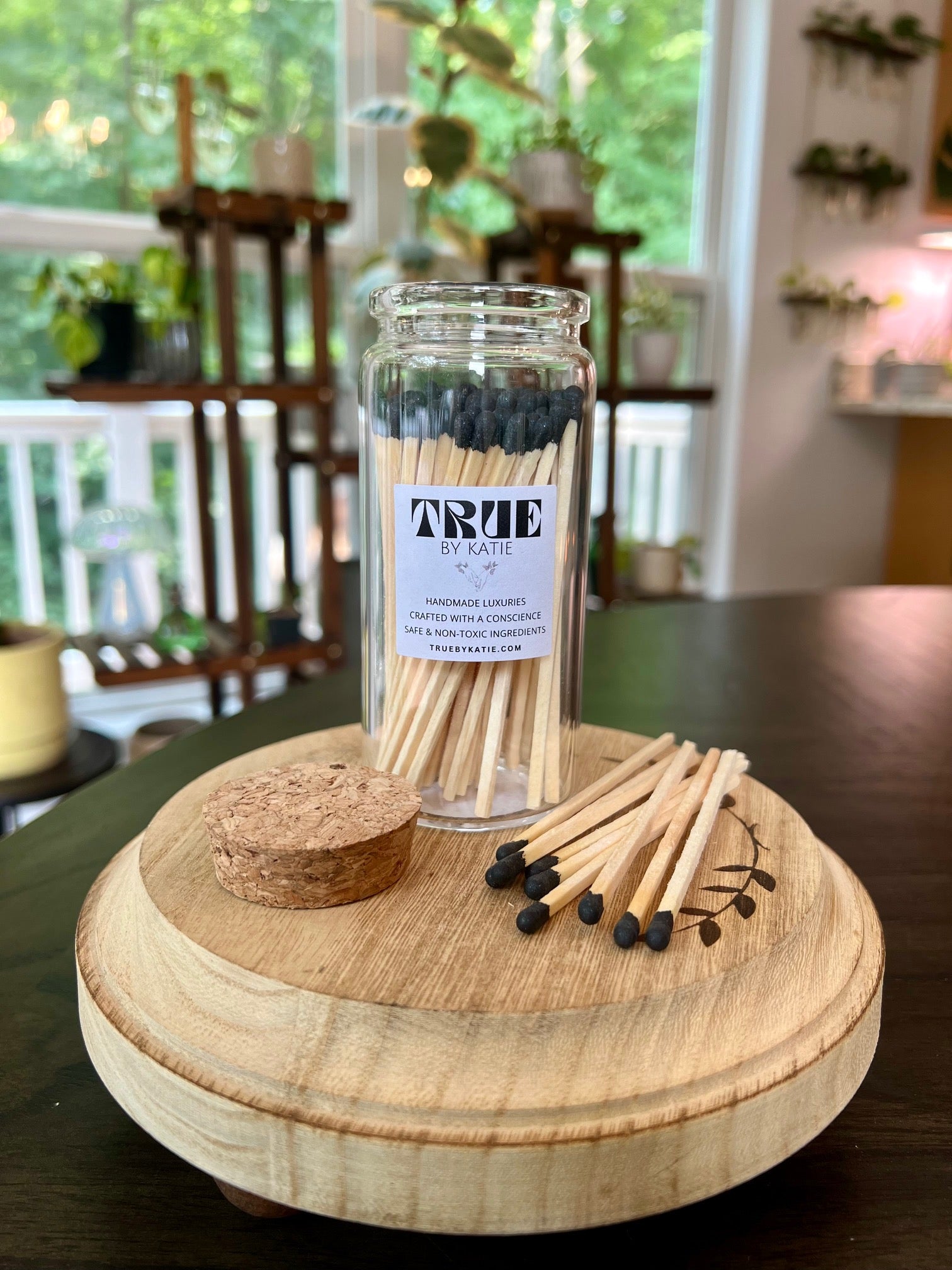 Large Apothecary Style Jar Matches – Black Tip or Pink Tip