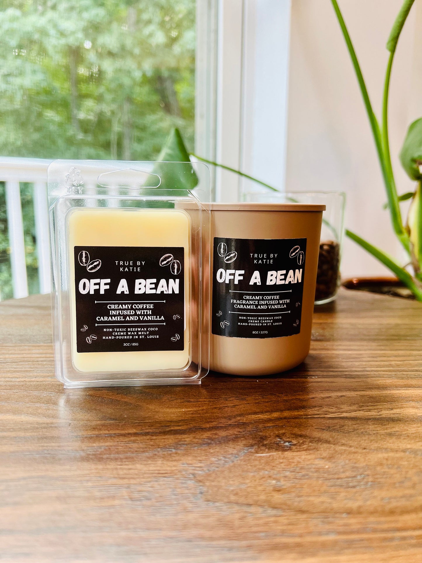 Off a Bean | Beeswax Wax Melt | Non-Toxic Scented Wax Melt | Creamy coffee smell | Coffee scent | Coffee lover gift