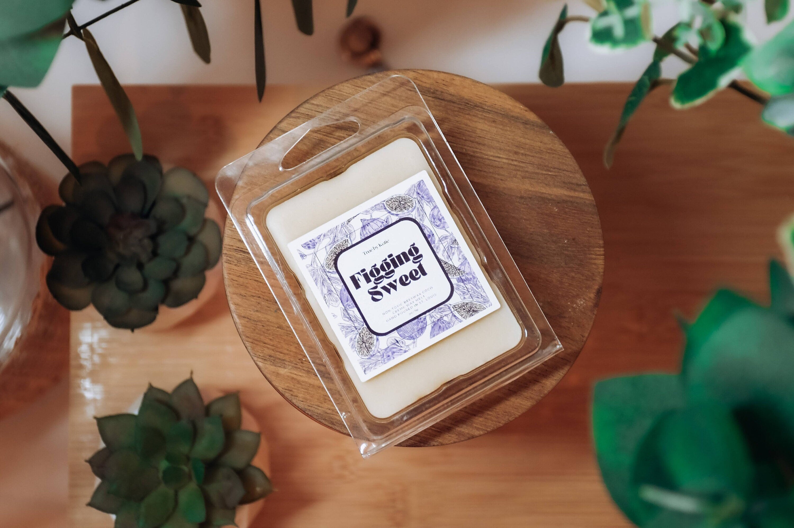 Figging Sweet | Beeswax Wax Melt | Non-Toxic Scented Wax Melt | Mediterranean Fig Scent