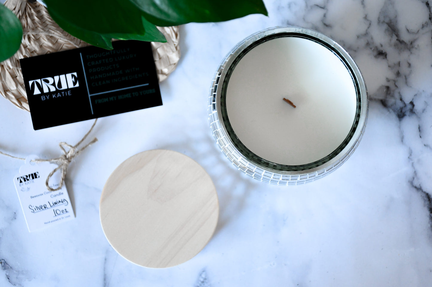 Silver Lining Disco Ball Candle 10oz