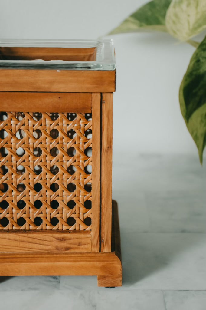 Wood & Cane Vintage Style Illumination Fragrance Warmer