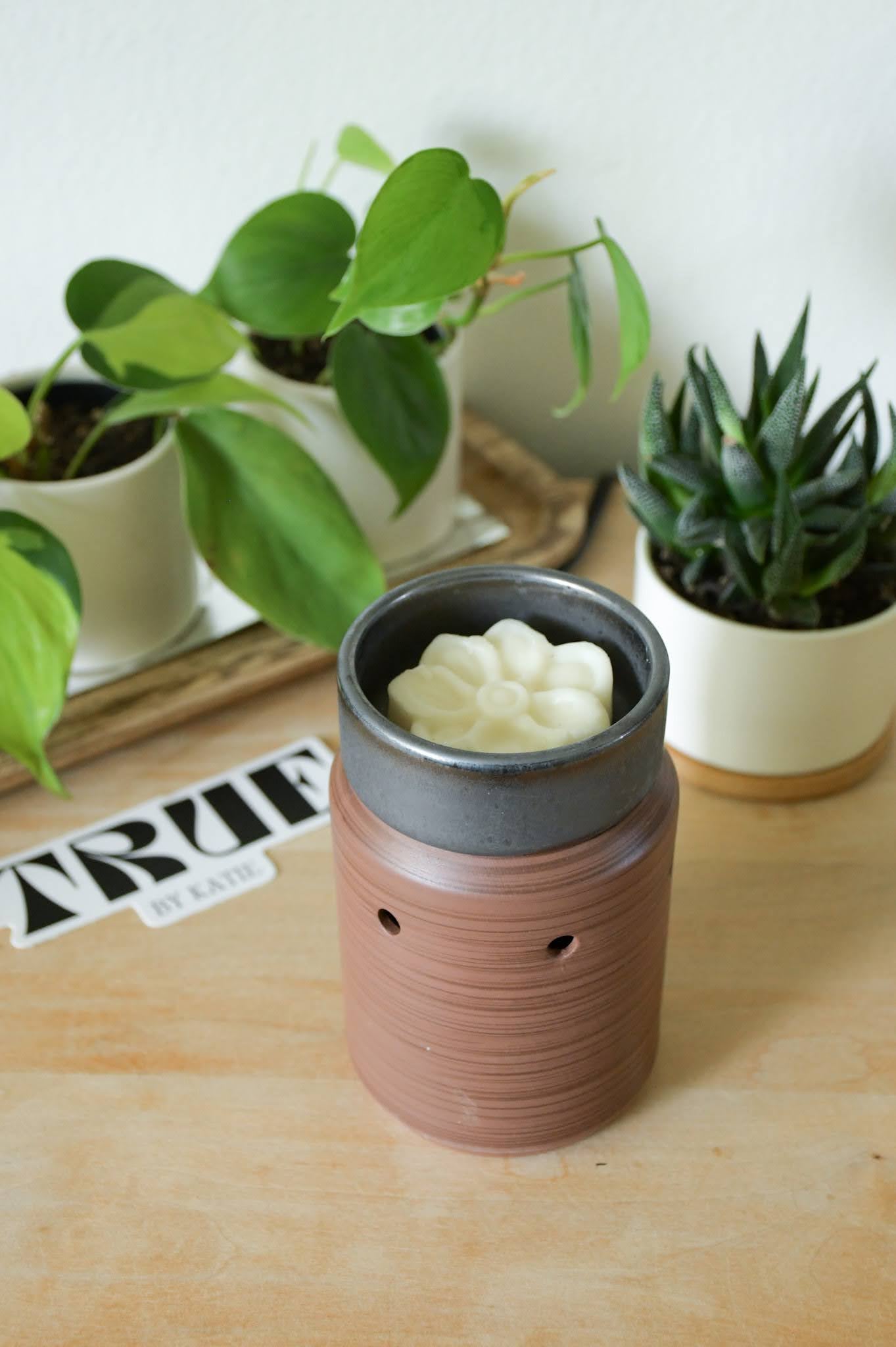 Pewter Walnut Midsize Illumination Fragrance Warmer