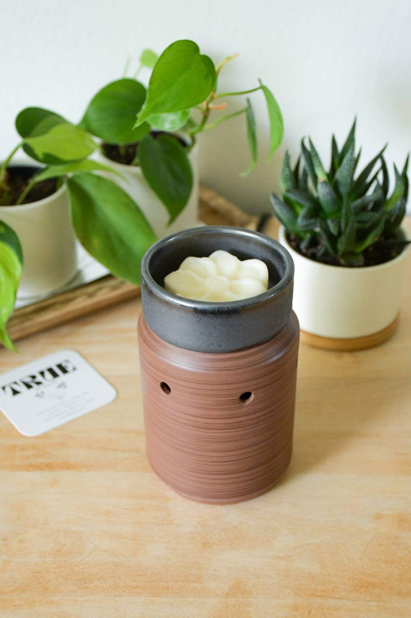Pewter Walnut Midsize Illumination Fragrance Warmer