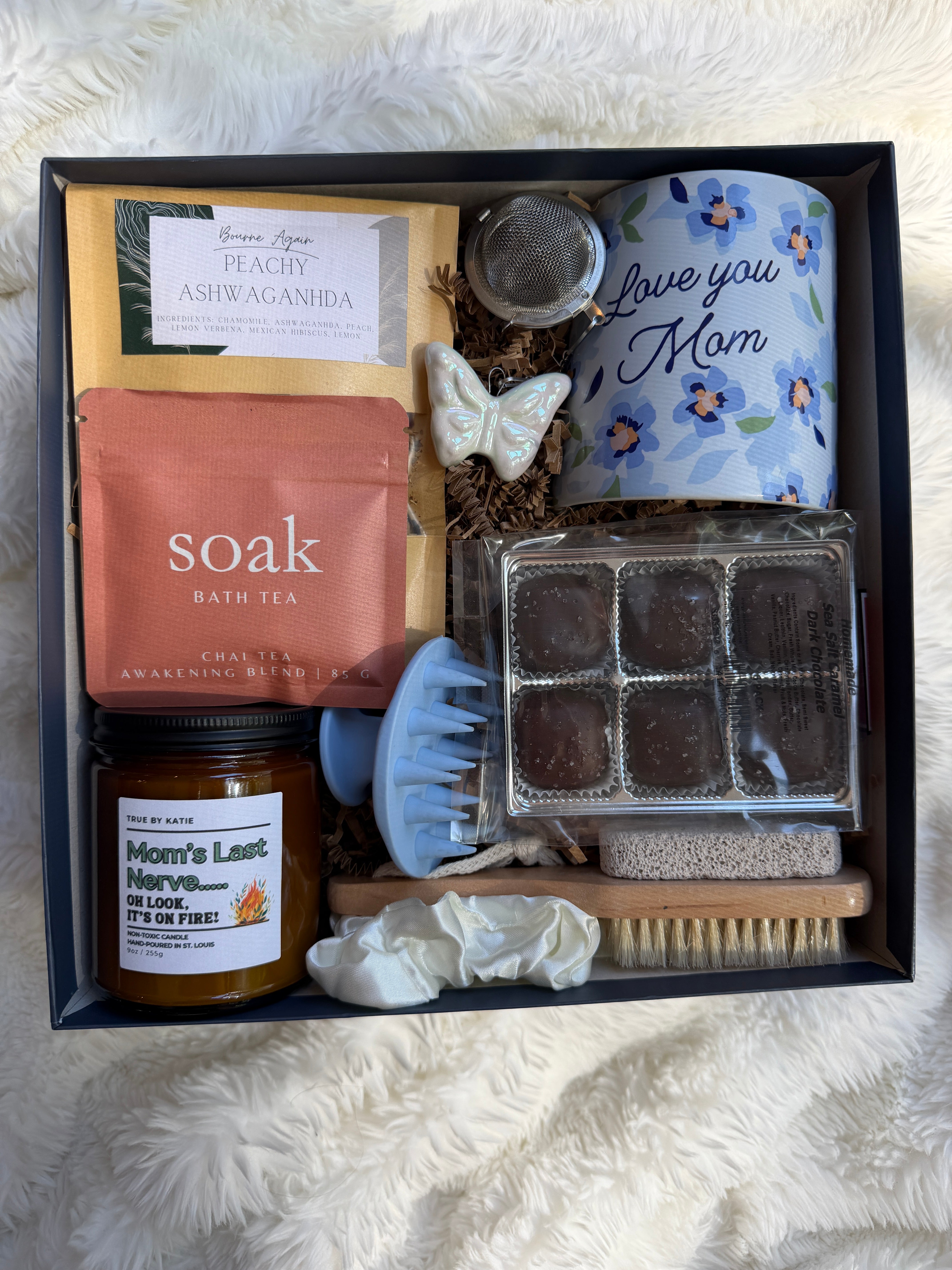 “Mom’s Last Nerve” Gift Box | Cozy Tea, Chocolate & Self-Care Set