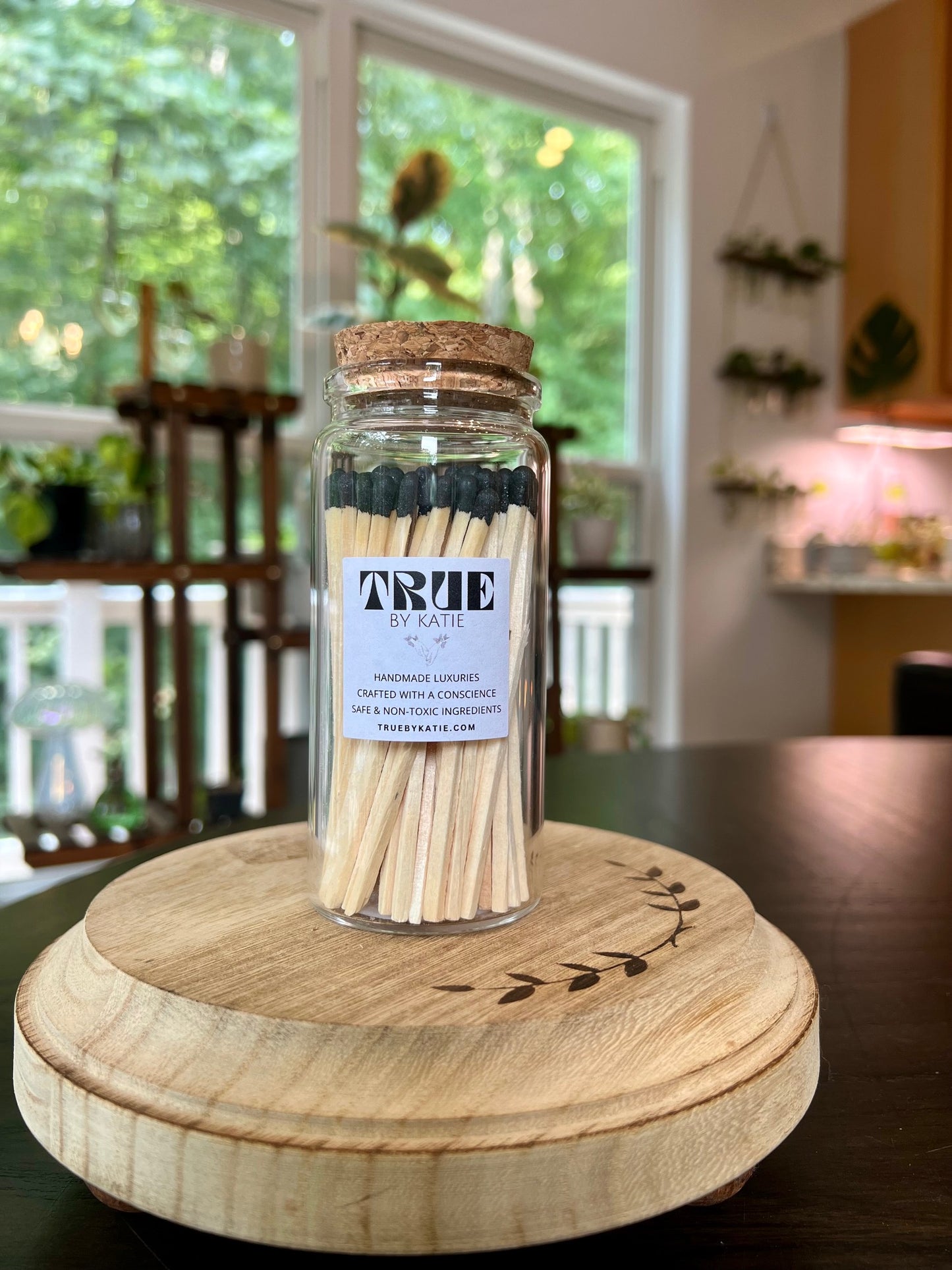 Large Apothecary Style Jar Matches – Black Tip or Pink Tip